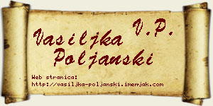 Vasiljka Poljanski vizit kartica